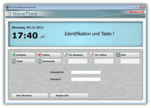 Elektronische Arbeitszeiterfassung mit Novatime und Terminal