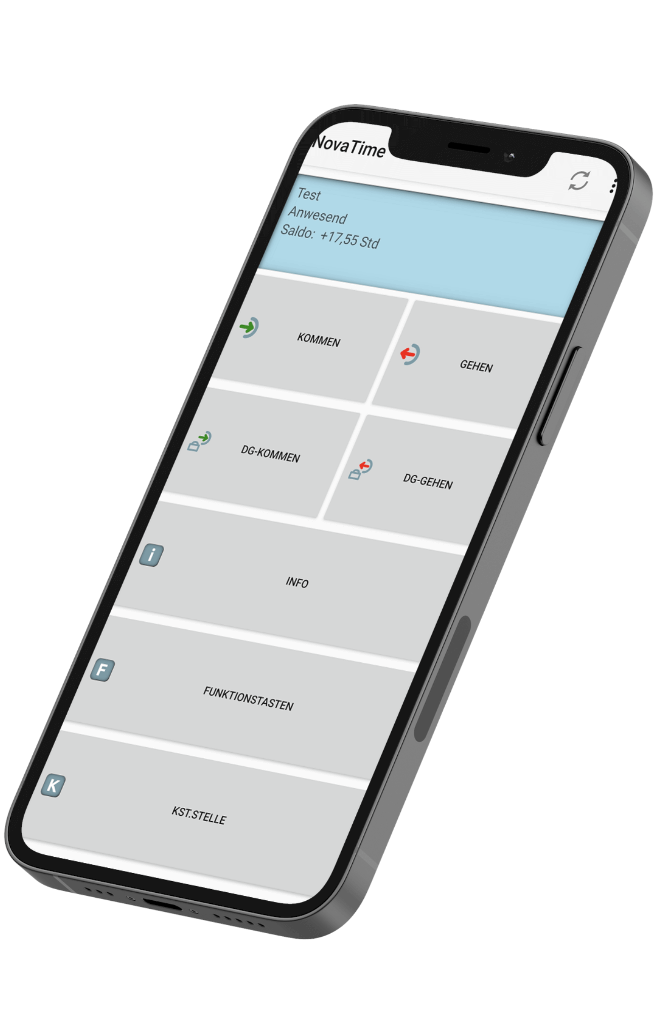 Mobile Zeiterfassung mit Novatime für Apple Iphone